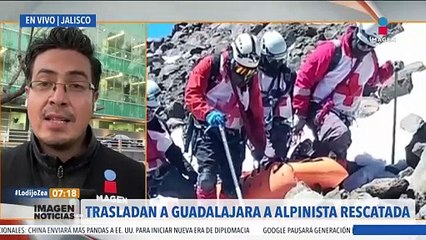 Alpinista encontrada en el Pico de Orizaba es trasladada a Guadalajara
