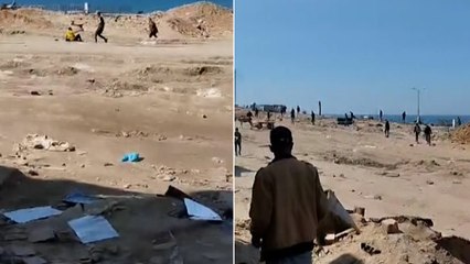 شهداء وجرحى في قصف إسرائيلي لنازحين عند دوار النابلسي بغزة