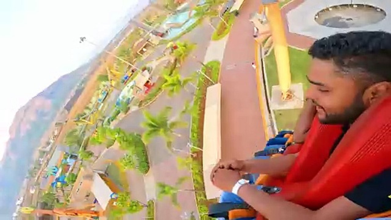 Giant Frisbee Ride at Wet N Joy Amusement Park - Lonavala - video ...