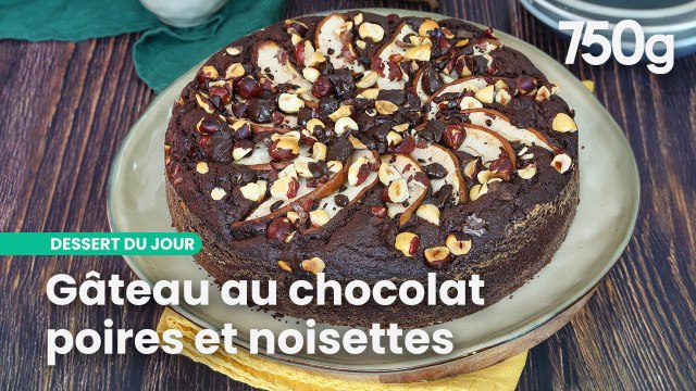 Gâteau au chocolat poires noisettes | 750g