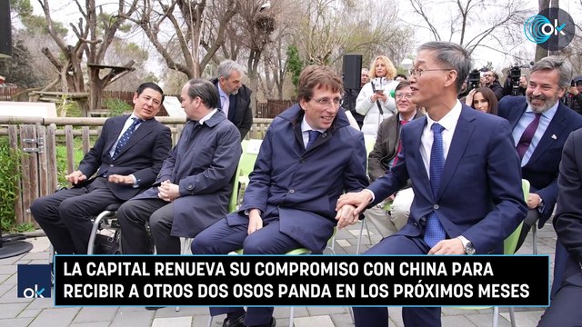 La capital renueva su compromiso con China para recibir a otros dos osos panda en los próximos meses
