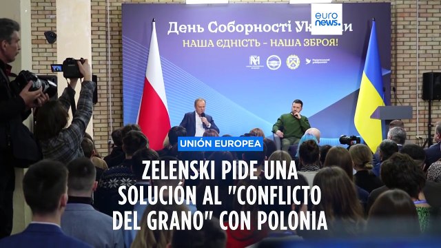 Zelenski sobre el conflicto con Polonia: No deben humillar a los agricultores ucranianos