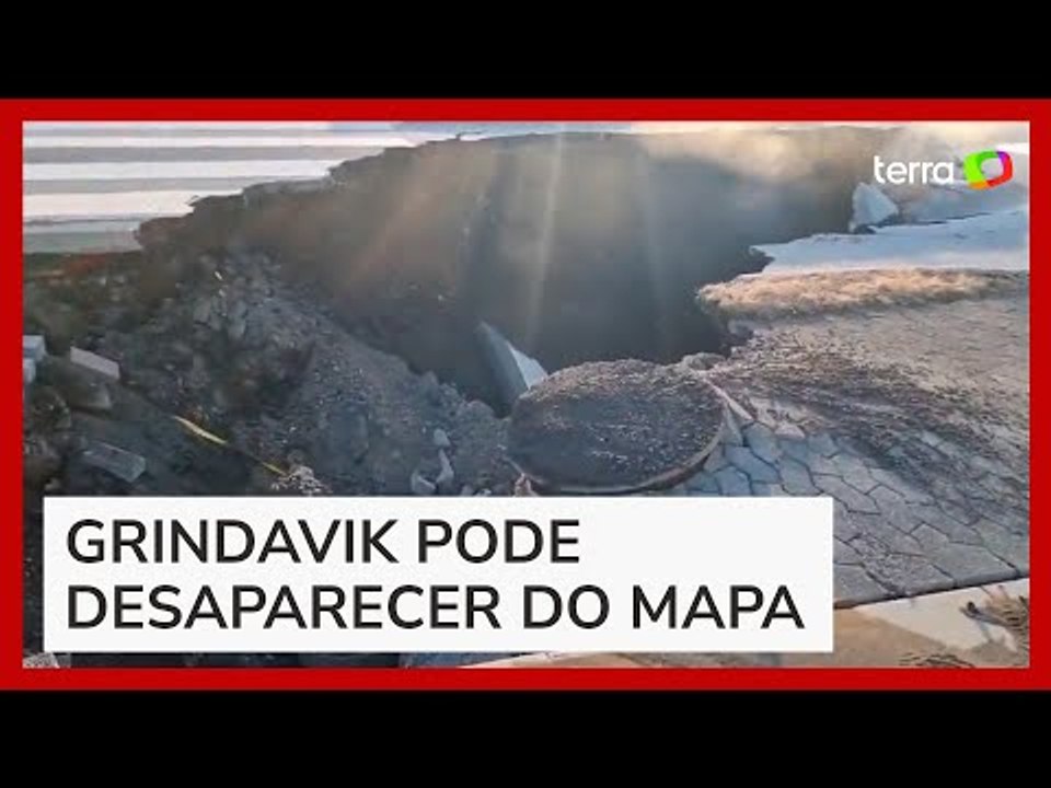 Fendas enormes surgem em cidade na Islândia ameaçada de sumir por erupção de vulcão