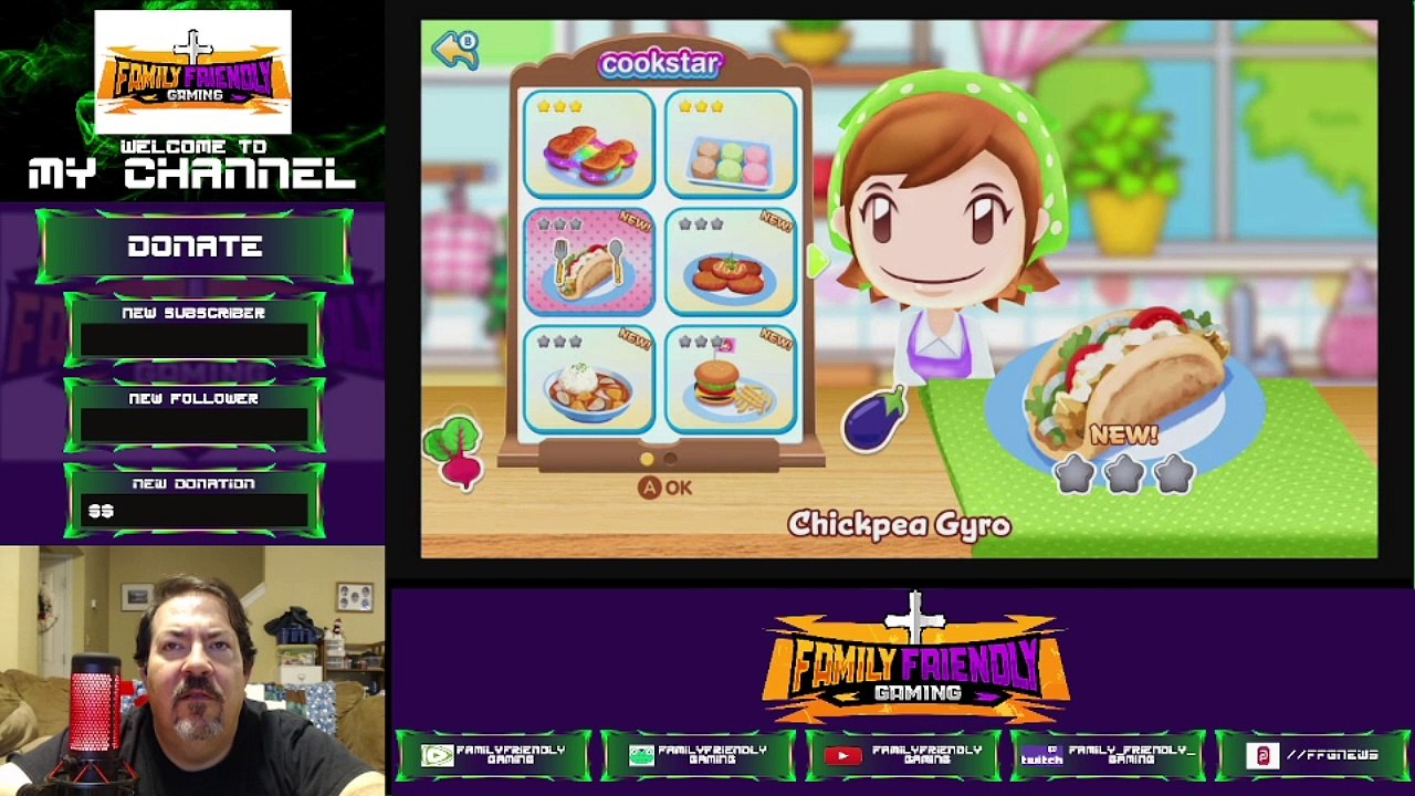 Cooking Mama Cookstar Vegetarian Chickpea Gyro