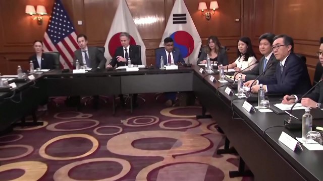 한미일 외교장관, 브라질서 회동...대북 공조 논의 / YTN