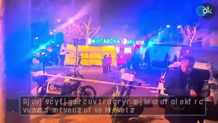 Así es el hospital de campaña instalado junto al edificio incendiado en Valencia