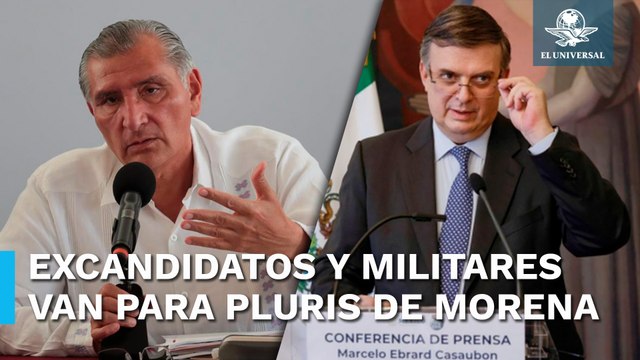 Marcelo Ebrard y Adán Augusto van por plurinominales de Morena
