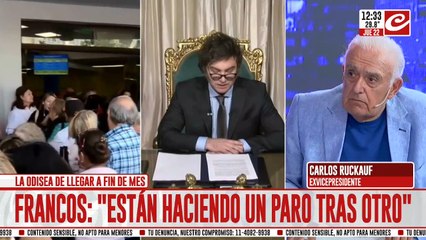 Carlos Ruckauf, en Crónica HD: "Ningún presidente recibió el país como lo hizo Milei"