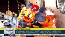 Autoridades venezolanas están en labores de rescate luego de un derrumbe en una mina