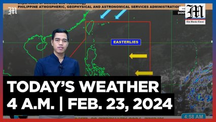 Today's Weather, 4 A.M. | Feb. 23, 2024