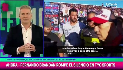 Fernando Brandan habló por primera vez tras la agresión en el partido