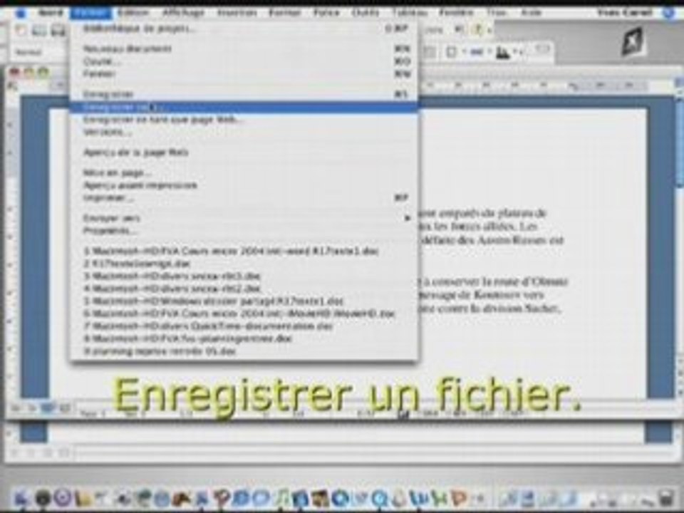 Initiation à Microsoft Word 2004 1