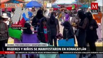 Manifestaciones por homicidios y desapariciones de jóvenes en Xonacatlán
