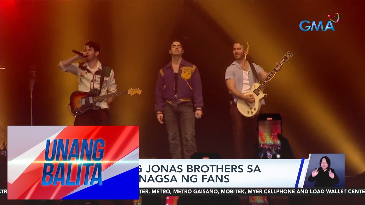 Concert ng Jonas Brothers sa Pilipinas, dinagsa ng fans | UB