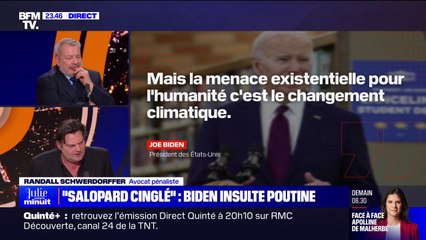 LA BANDE PREND LE POUVOIR - "Salopard cinglé": Joe Biden insulte Vladimir Poutine