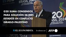 G20 suma consensos para solución de dos Estados en conflicto israelo-palestino