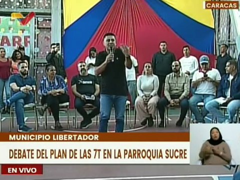 Pedro Infante, Primer Vpdte. de la AN participó en debates de las 7T en pquia. Sucre de Catia