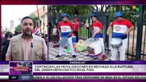Ciudadanos en Paraguay repudian la destitución de la senadora Kattya González