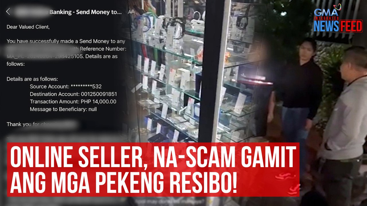 Online seller, na-scam gamit ang mga pekeng resibo! | GMA Integrated Newsfeed