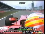 Fórmula 1 2010 - GP da Alemanha - Massa deixa Alonso fazer a ultrapassagem, mesmo dia Hélio garfado (Rede Globo, 25-07-10)