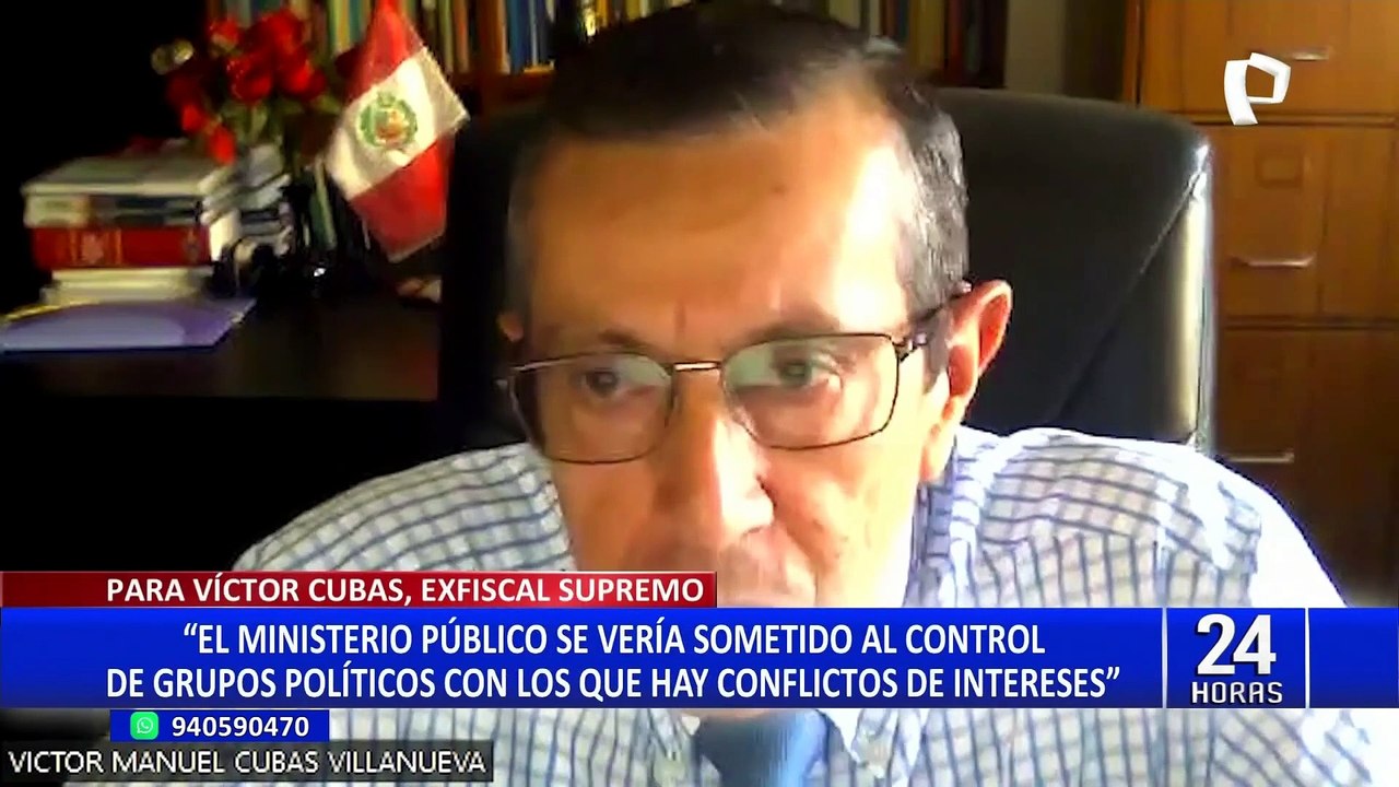 Víctor Cubas sobre declarar en emergencia el Ministerio Público: "Pone en peligro su autonomía"