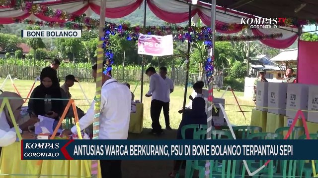 Antusias Warga Berkurang, Pemungutan Suara Ulang di Bone Bolango Terpantau Sepi