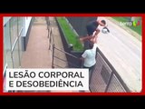 Policial Civil é agredido por jovem em frente a delegacia no litoral de SP