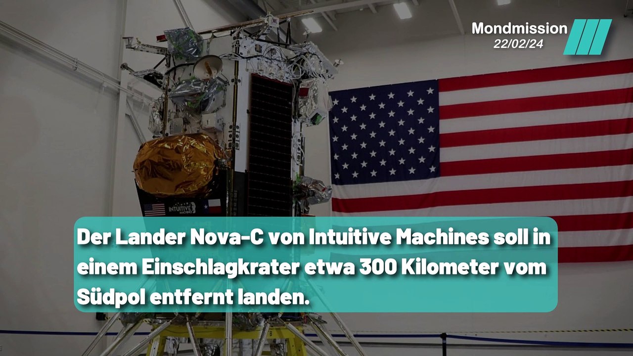 Rückkehr zum Mond: Erste amerikanische unbemannte Landung seit Apollo