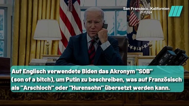 Joe Biden beleidigt Wladimir Putin: Der kontroverse Vorfall in San Francisco
