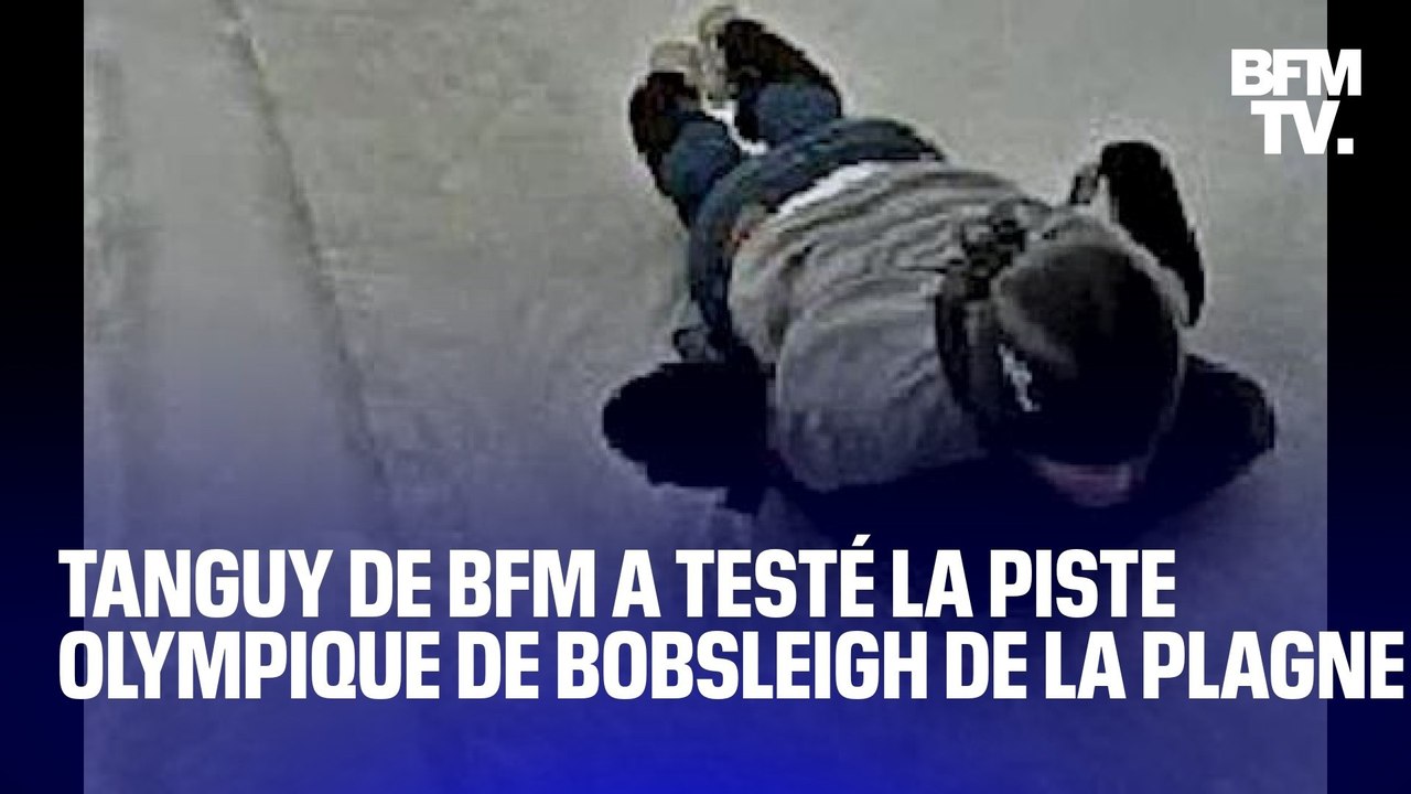 TANGUY DE BFM - J'ai testé pour vous la piste olympique de bobsleigh de La Plagne