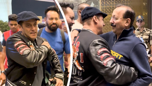 Salman Khan, Zeeshan और Baba Siddique मुंबई एअरपोर्ट पर एक साथ हुए स्पॉट