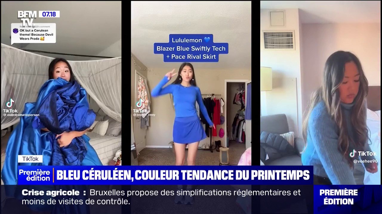 Le bleu céruléen sera la couleur tendance du printemps pour le prêt-à-porter