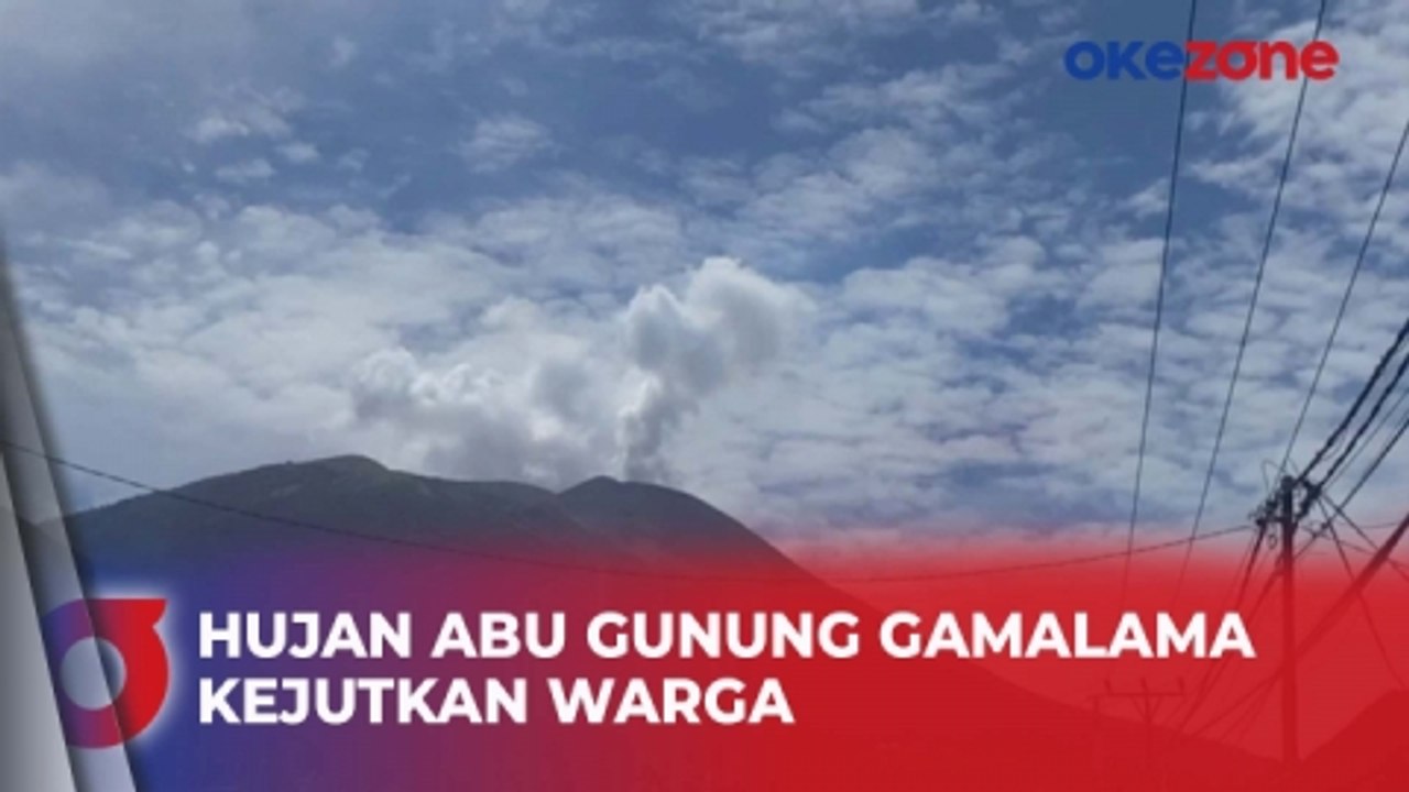 Hujan Abu Vulkanik Gunung Gamalama Kejutkan War...