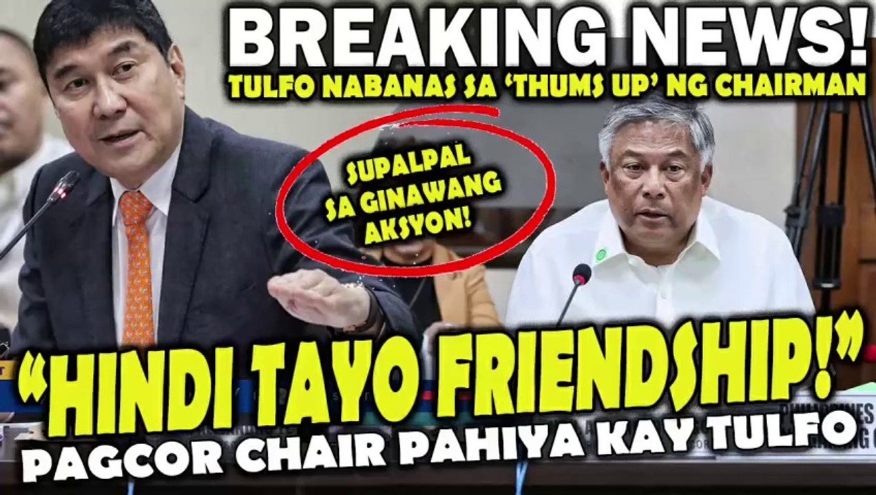 Chair tengco ng pagcor pinahiya ni Tulfo! Mga empleyado nito below minimum pa ang sahod, si chairman ang yumayaman!