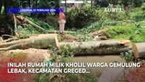Sebuah Rumah Hancur di Cirebon Akibat Pohon Tumbang karena Angin Kencang