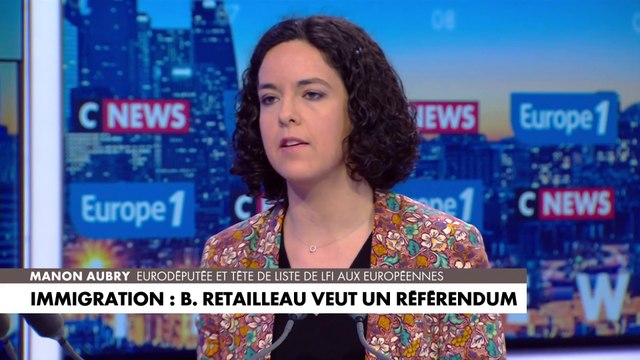 Manon Aubry : «Quand les prix explosent, quand les gens galèrent à faire leurs courses...on va agiter ce totem du migrant qui serait la cause d'absolument tous les problèmes»