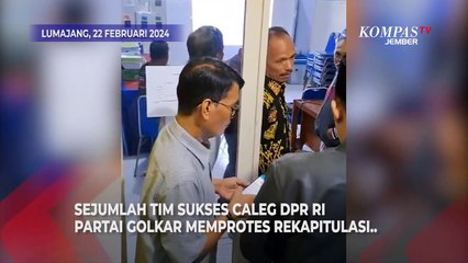 Protes Dugaan Pemindahan Suara Caleg DPR RI Golkar di Lumajang
