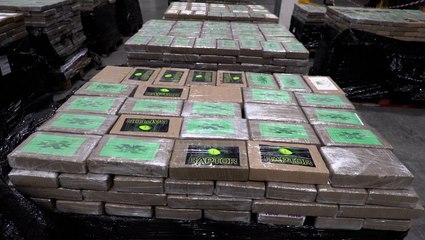 Watch ‘largest-ever’ drugs bust as £450m of cocaine found in bananas