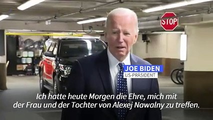 Biden trifft Nawalnys Witwe und Tochter