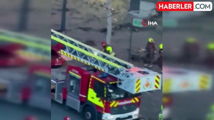 İspanya'nın Valensiya kentinde 14 katlı apartmanda yangın