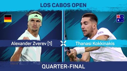 Video herunterladen: Kokkinakis run ended by Zverev in Los Cabos quarters