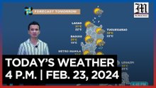 Today's Weather, 4 P.M. | Feb. 23, 2024