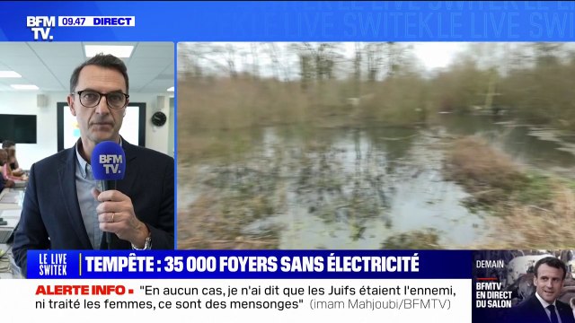 Tempête Louis: 35.000 clients sont privés d'électricité affirme Hervé Champenois (directeur de crise Enedis)
