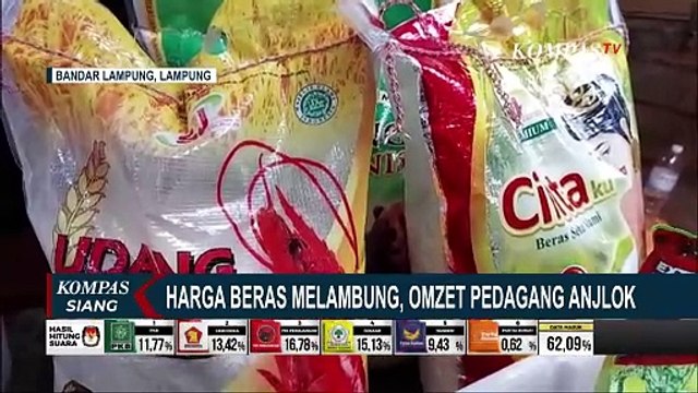 Pedagang Keluhkan Omzet Anjlok Akibat Kenaikan Harga Beras