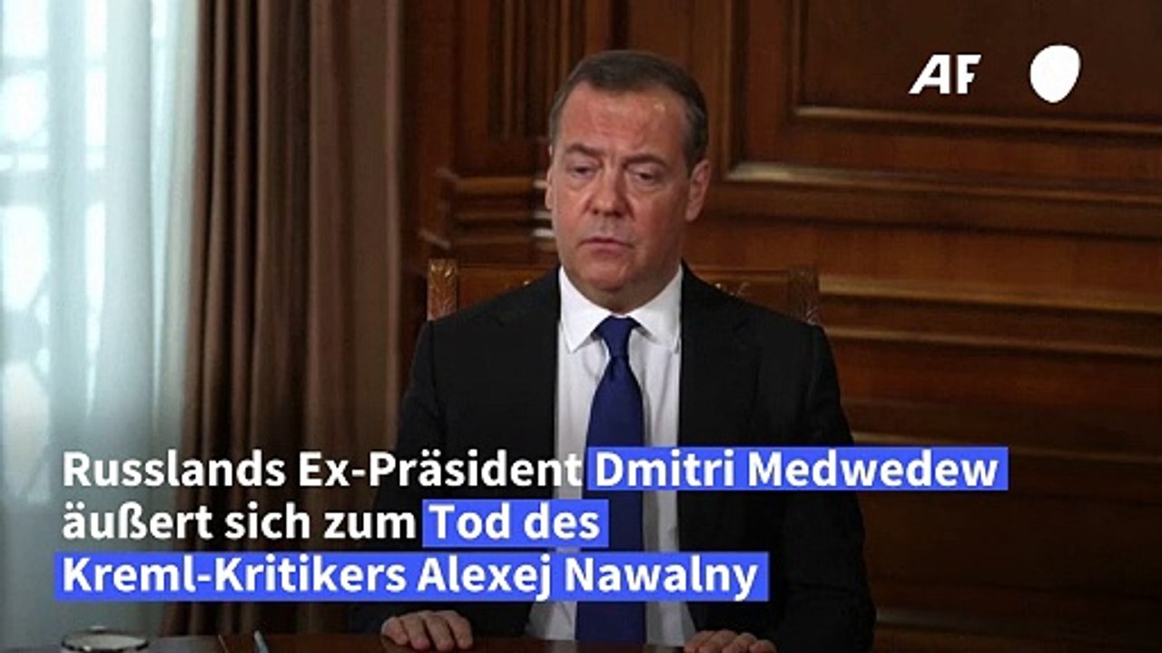Russlands Ex-Präsident Medwedew verhöhnt Nawalnys Witwe