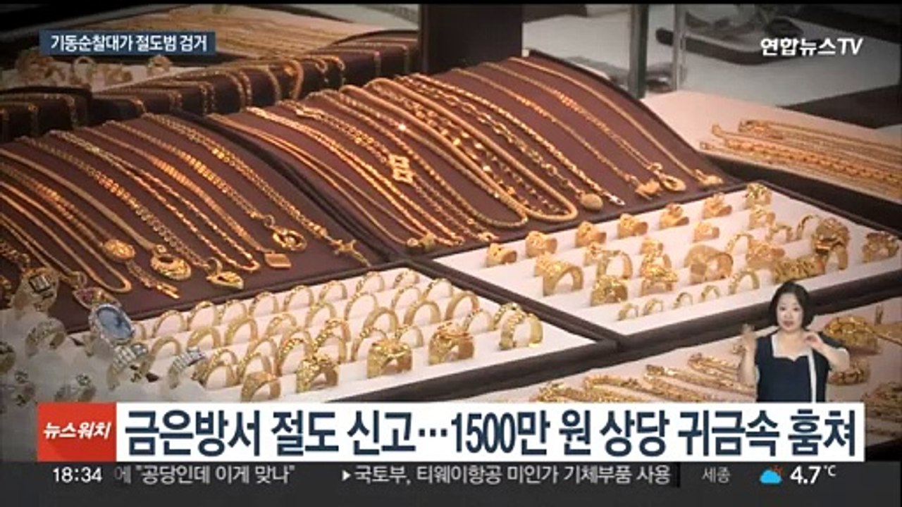 금은방 절도·도주한 10대 검거…기동순찰대 발 빠른 대처