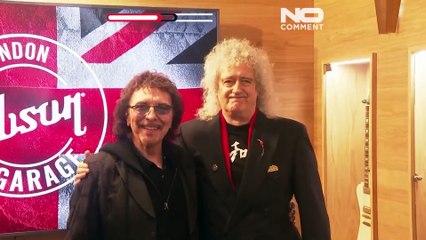 Брайан Мэй, Тони Айомми и Джимми Пейдж: "супергруппа" на открытии Gibson Garage