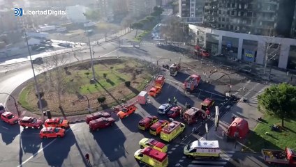 Así ha quedado el edificio en Valencia después del incendio
