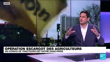 Opération escargot des agriculteurs : un convoi de tracteurs est entré dans Paris