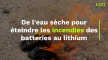 De l'eau sèche pour éteindre les incendies des batteries au lithium